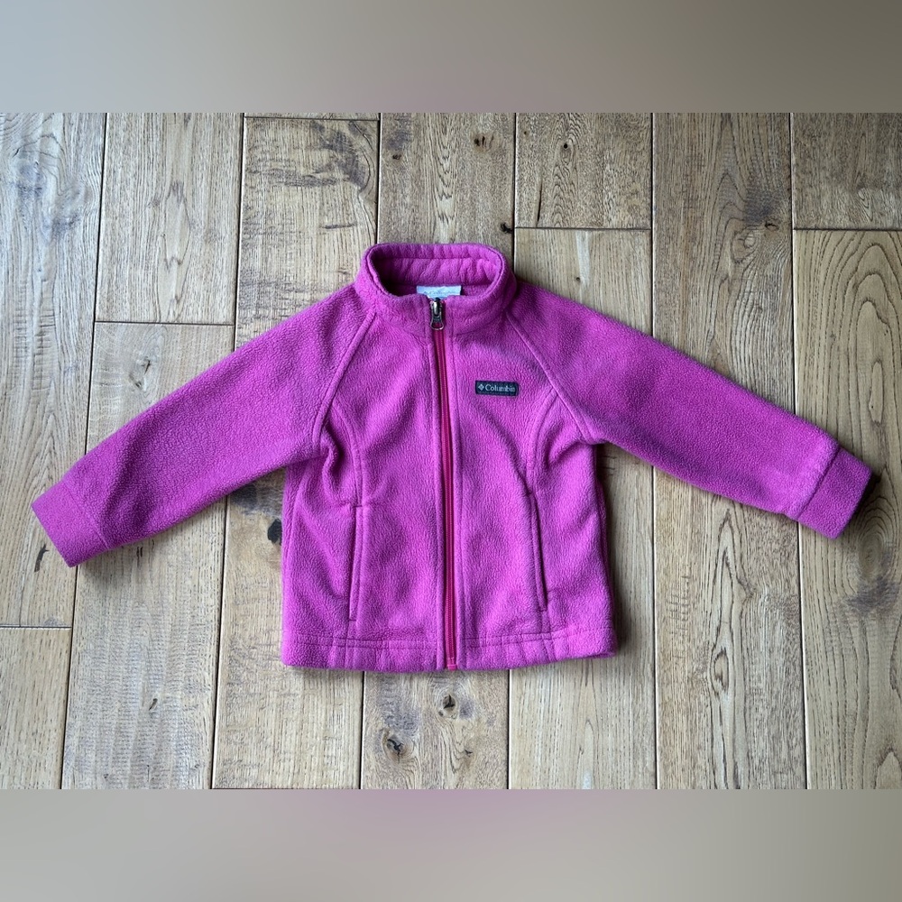 Columbia Toddler Girl Pink Full Zip Fleece size 2T